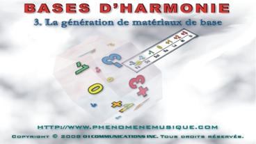 La génération de matériaux de base La génération de matériaux de base